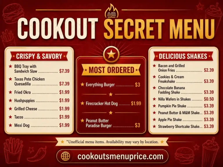 cookout secret menu
